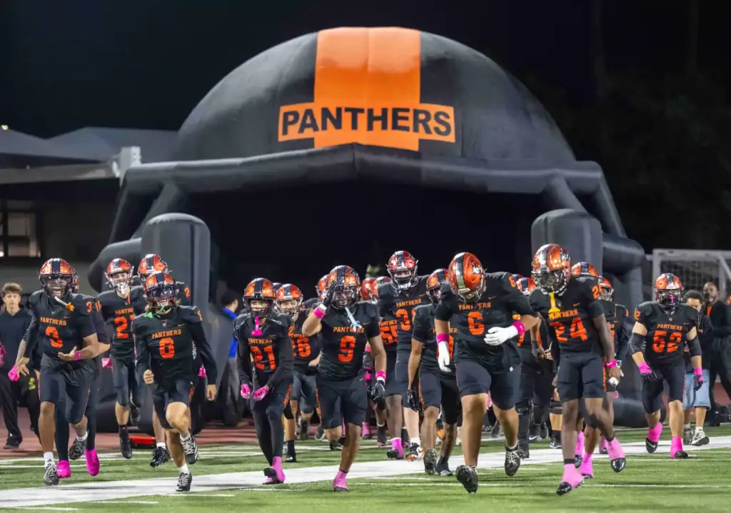 The Orange Panthers take the field for a Foxtrot League...