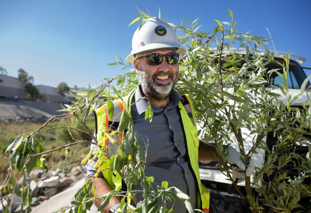 Giles Matthews, regulatory permitting manager with Orange County Public Works,...