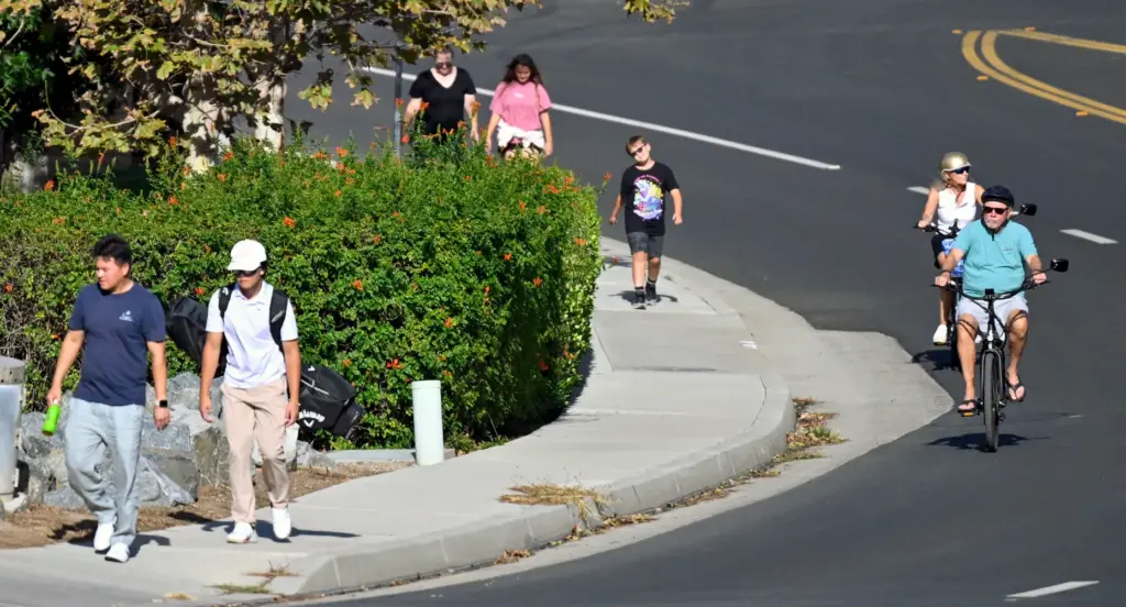 Only foot traffic was allowed for residents to return home...
