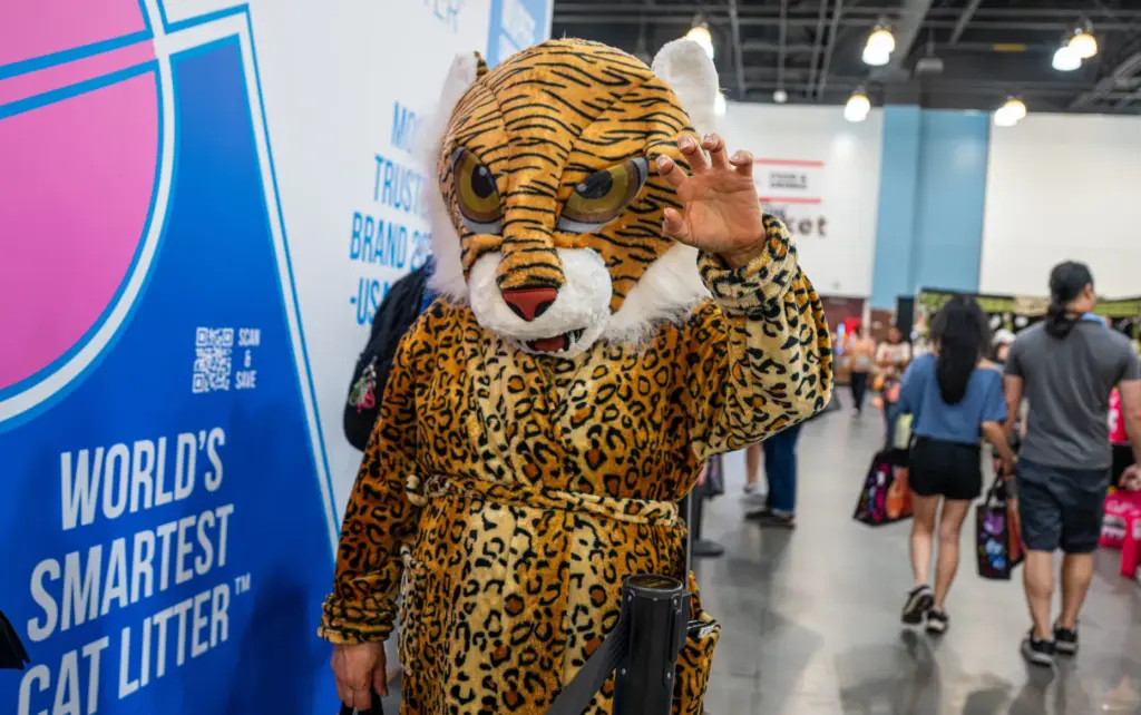 Rivera Silvia cosplays as a tiger during CatCon at the...
