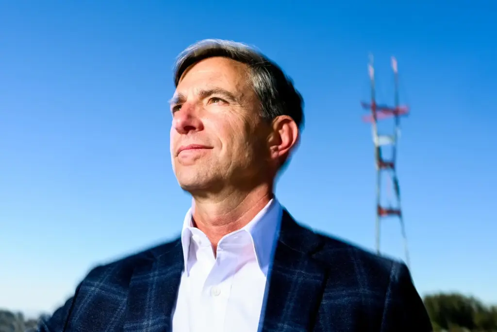 Public Media Company CEO Tim Isgitt sits for a portrait.