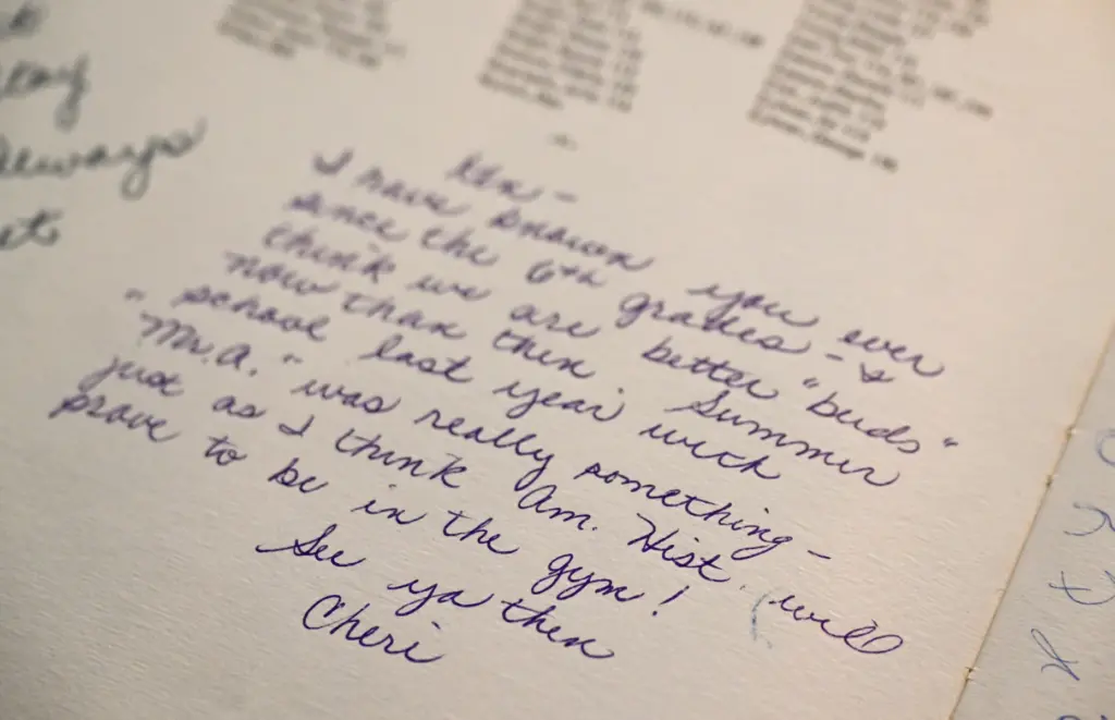 A message from Cheri Jo Bates written to Ken Welty...