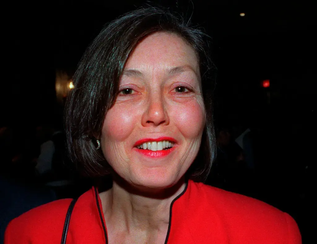 Anne Carson attends the National Book Critics Circle Awards in 1999.
