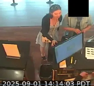 Surveillance video from a Hertz Rental Car at Seattle International...