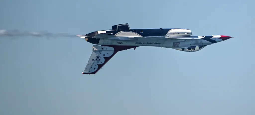 The United States Air Force Thunderbirds perform during the Pacific...