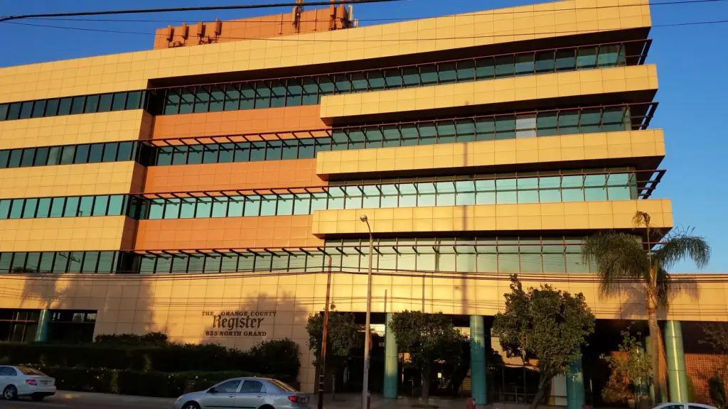 The old building on Grand Avenue in Santa Ana.