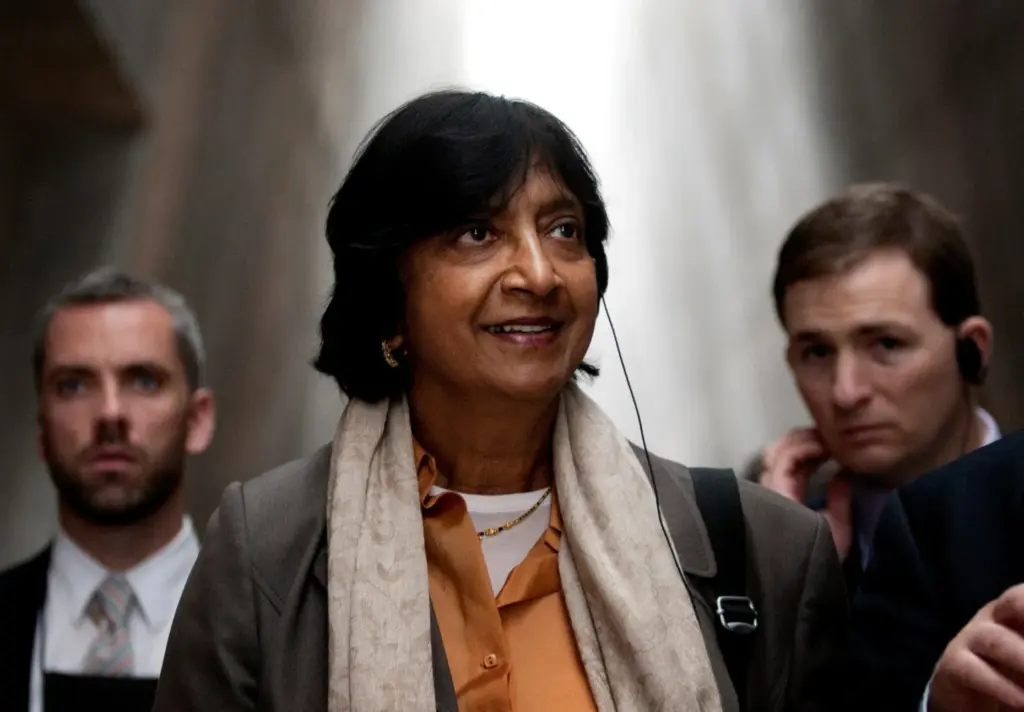 U.N. High Commissioner for Human Rights Navanethem Pillay visits the Yad Vashem Holocaust memorial.