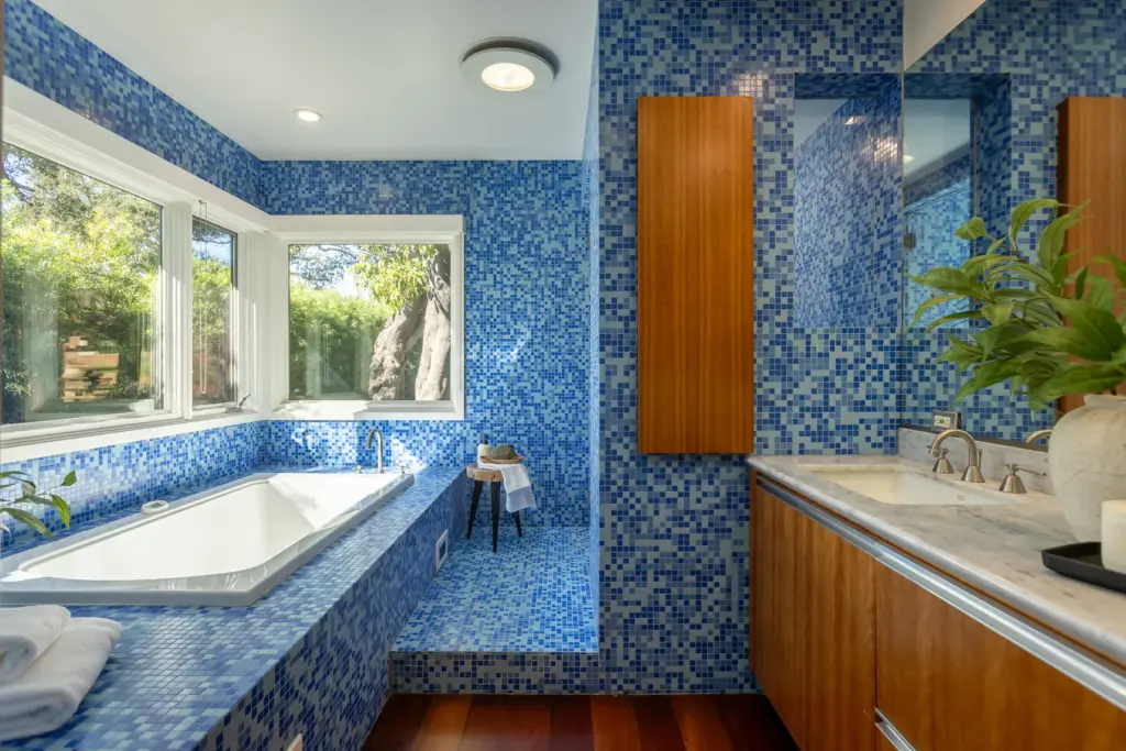 The primary bathroom. (Photo by Hillary Campbell)