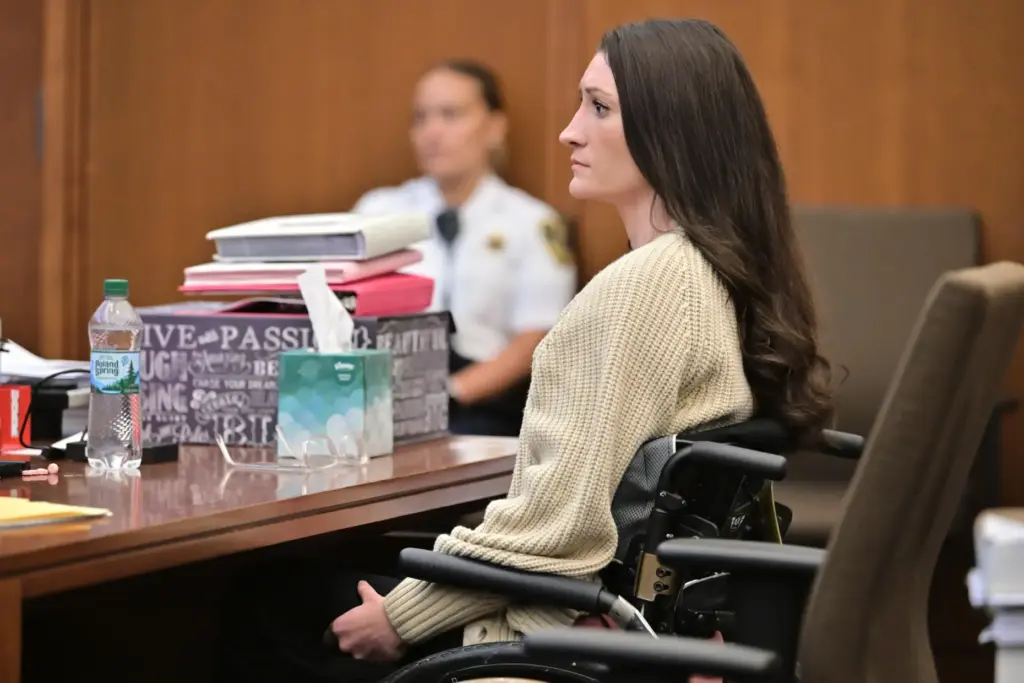 FILE – Lindsay Clancy, listens to testimony from a hospital...