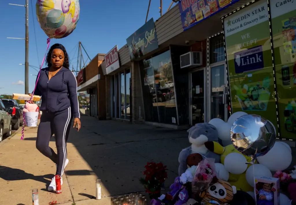 Shawndel Brown, who owns a shop on the block and...