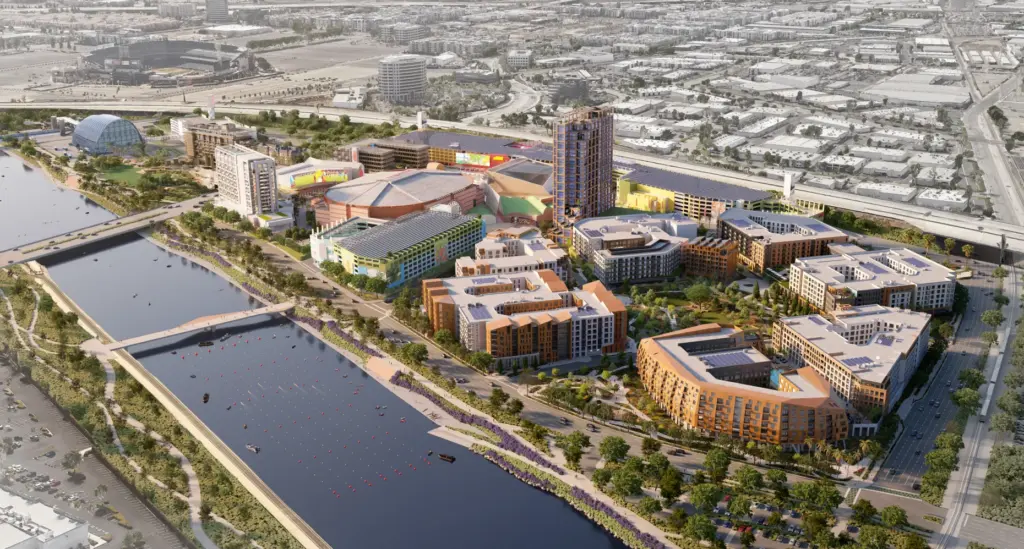 Rendering of OCVibe in Anaheim’s Platinum Triangle once fully built...