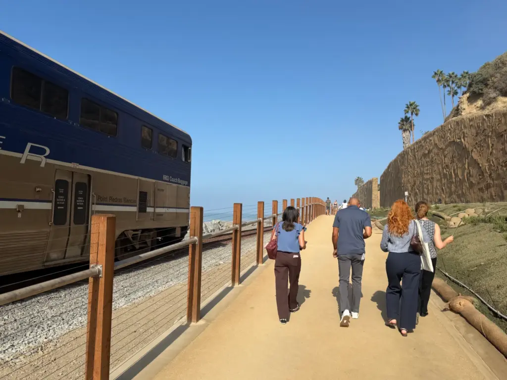 The San Clemente beach trail is now fully open, with...