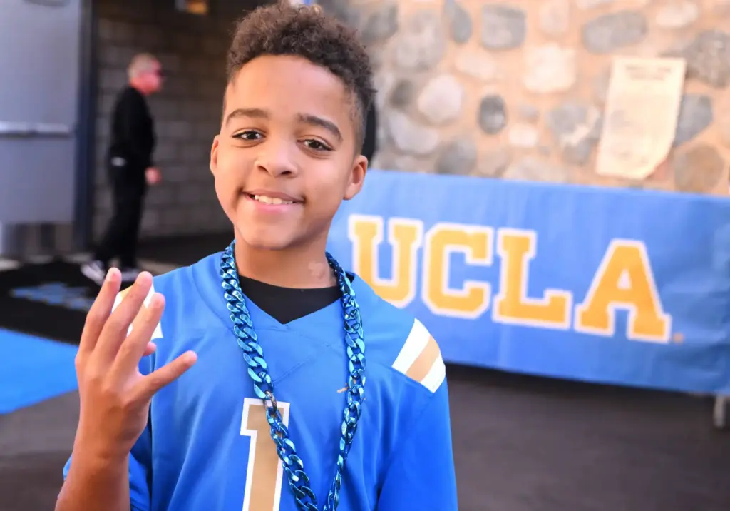 Jackson Berner, 12 years old, a patient at UCLA Mattel...