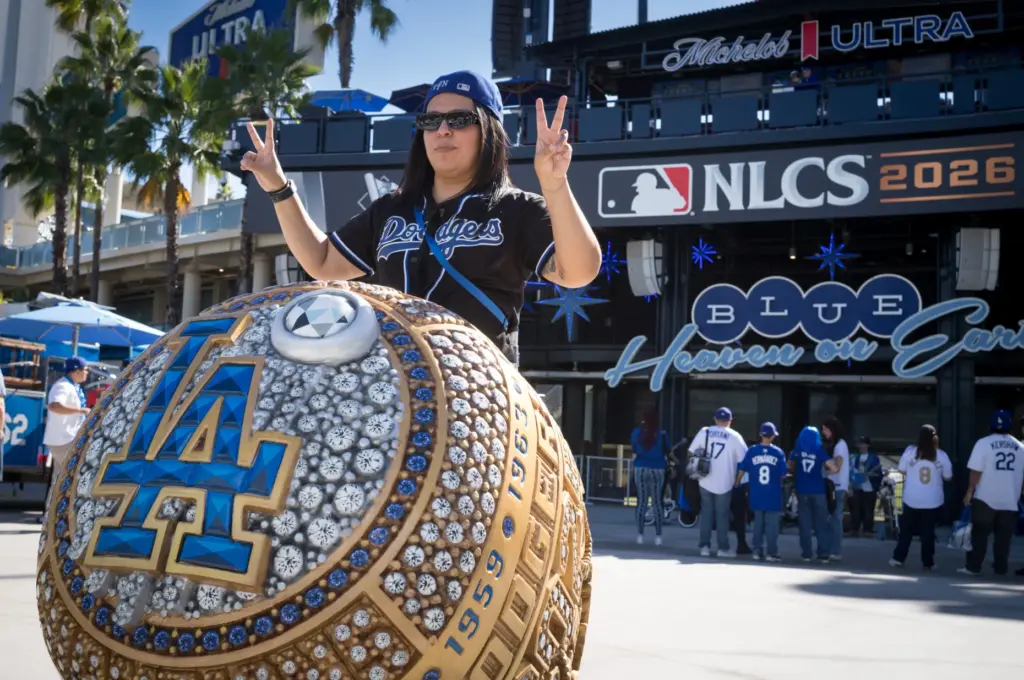 Rosalinda Flores of Sylmar poses for a photo by one...