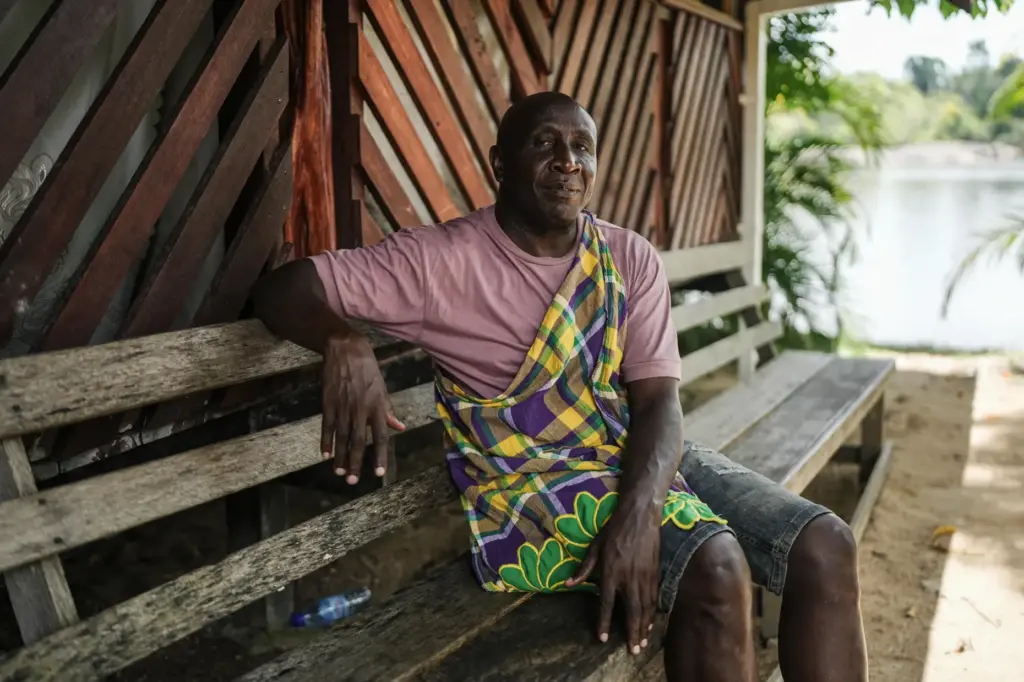 Hugo Jabini, managing director of the Association of Saamaka Communities,...