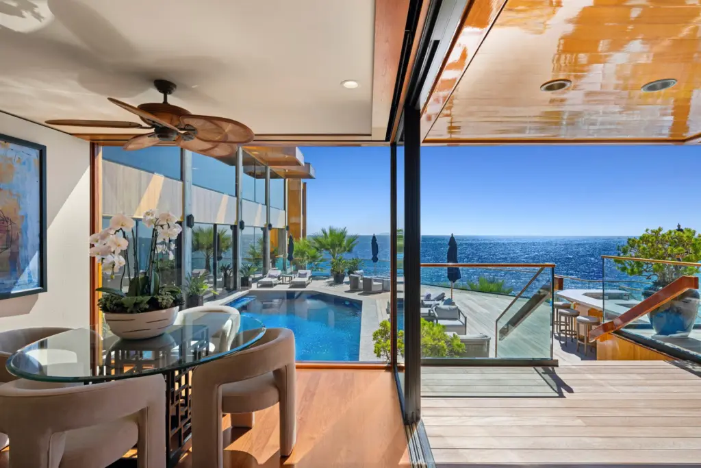 From its perch, the main house takes full advantage of...