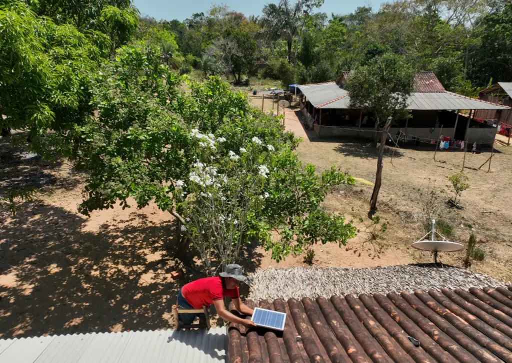 Felipe Arapiuns, who is part of the Arapium Indigenous group,...