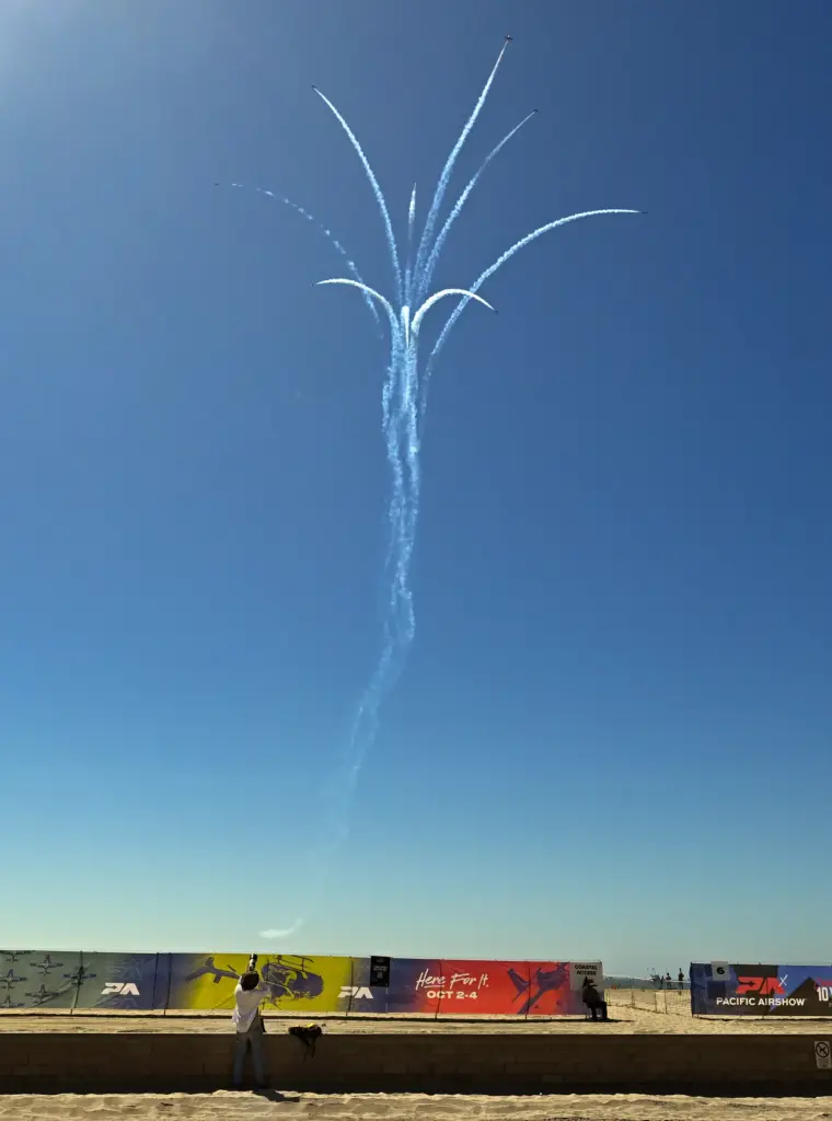 A photographer shoot the Canadian Forces Snowbirds as they perform...