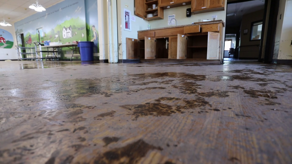 More than 2 feet of floodwater filled the New Richland Care Center.