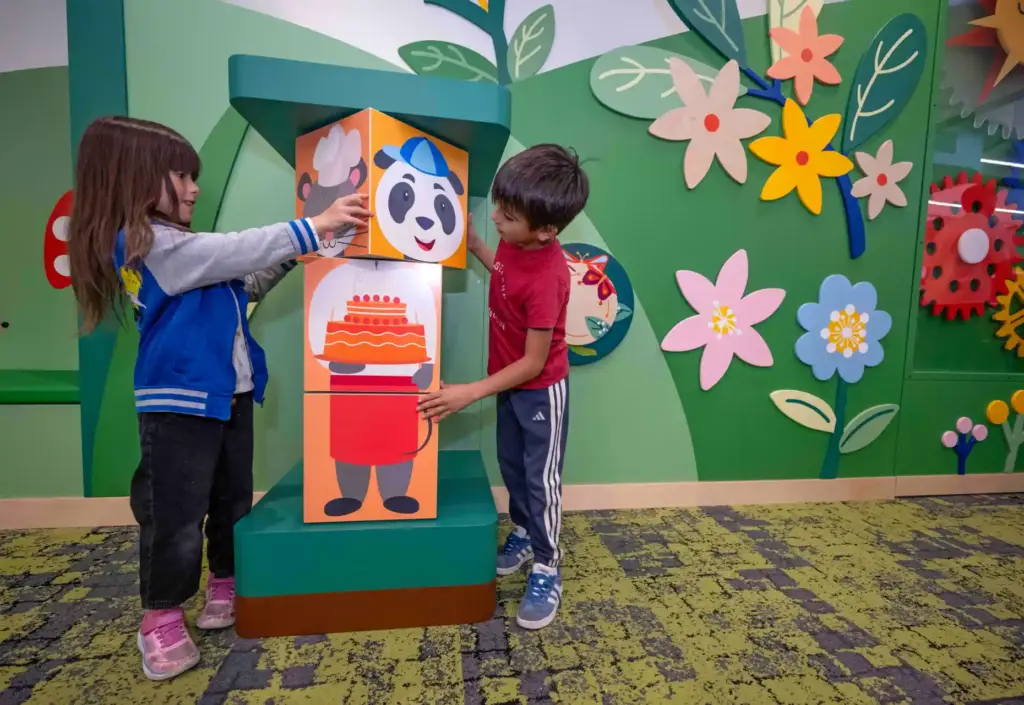 Bethany Moreno, 5, and Luke Moreno, 8, of Santa Ana...