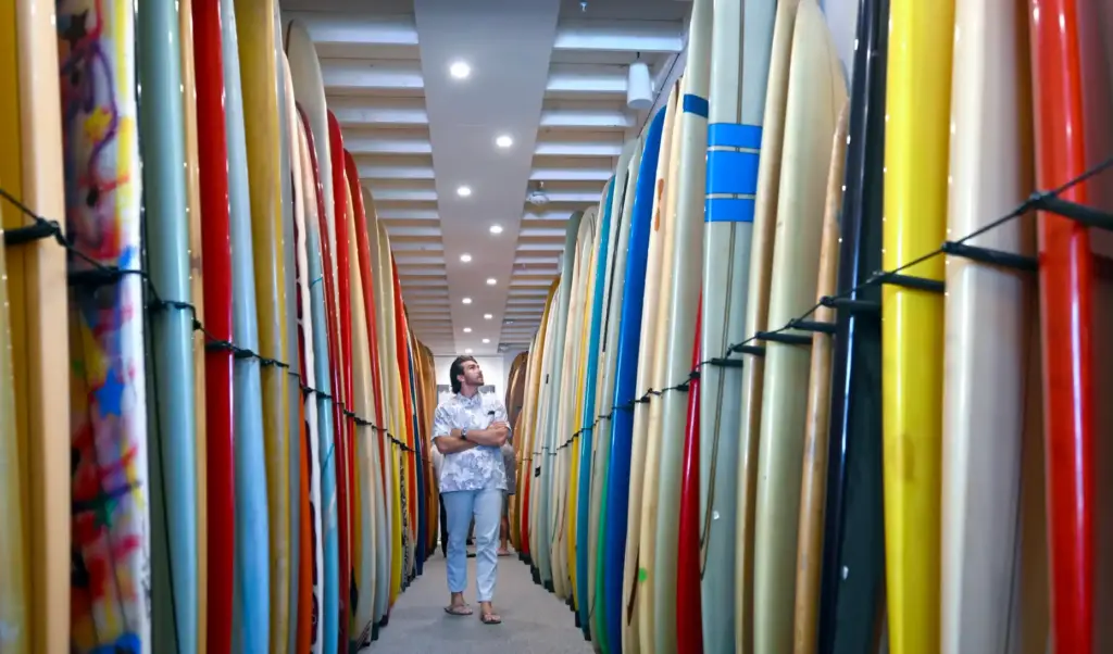Garrett Aanestad, takes a stroll through part of The Surfing...