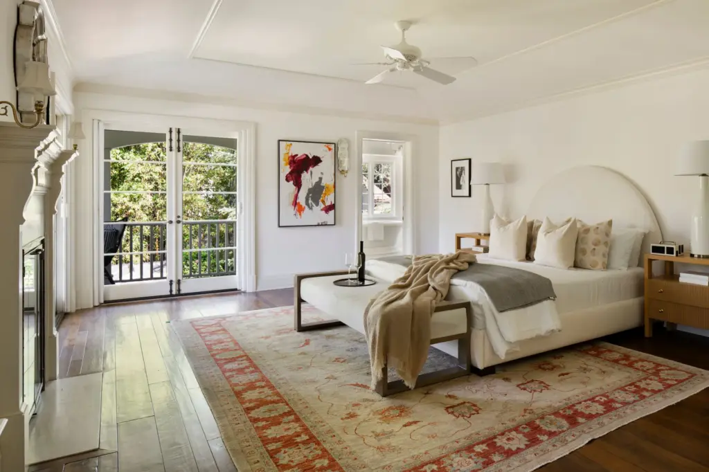 The primary bedroom. (Photo by Gavin Cater)
