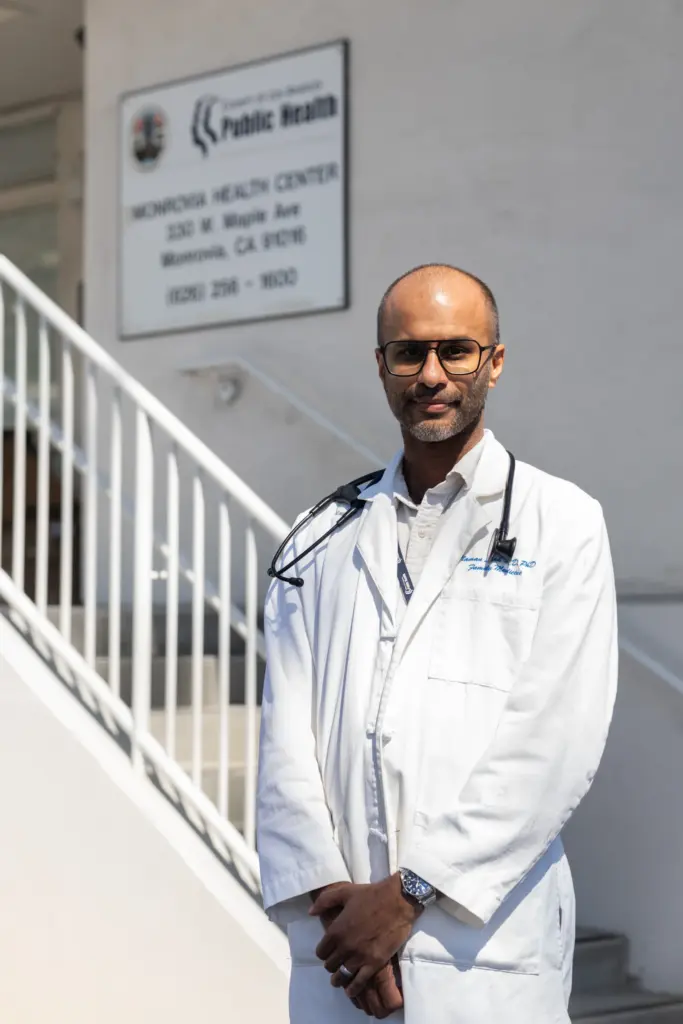 Naman Shah, an epidemiologist with the Los Angeles County Department...