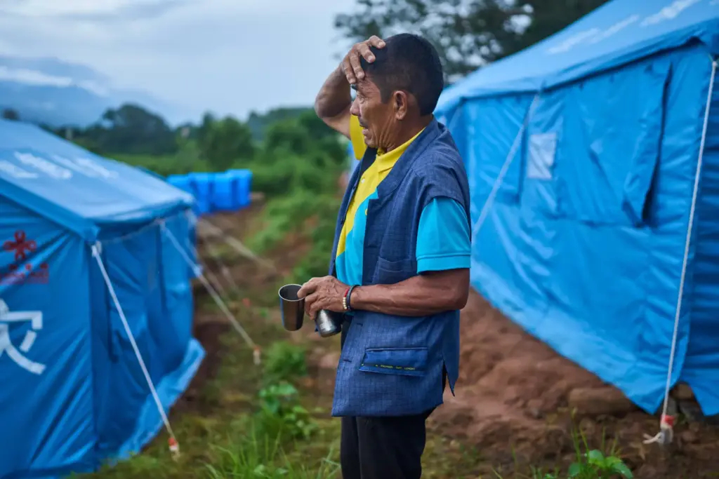 Mangale Tamang, who survived the Nepal’s 2015 earthquake and the...