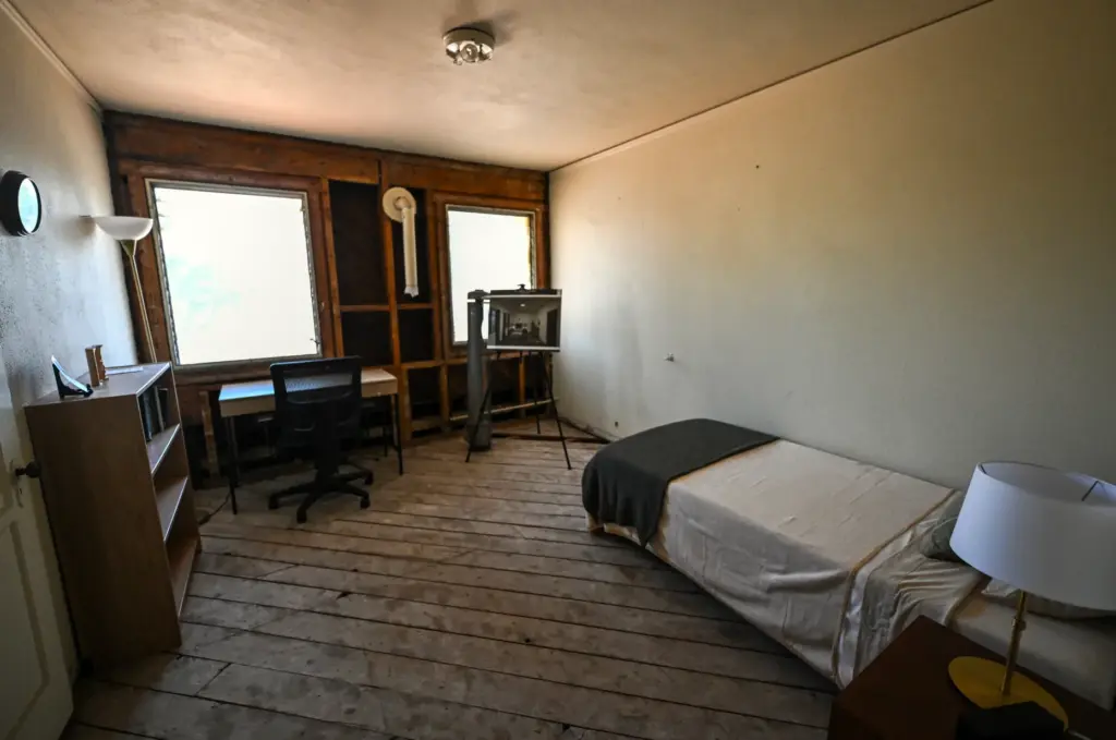 A sample bedroom inside a future House of Discernment on...