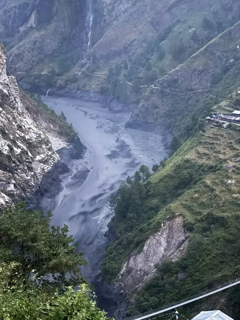 In this photo provided by the Nepal Army, Budhi Gandaki...